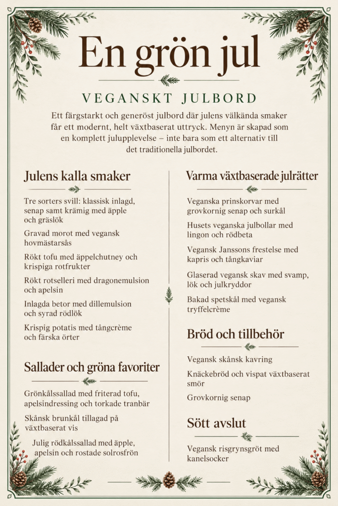 Veganskt julbord